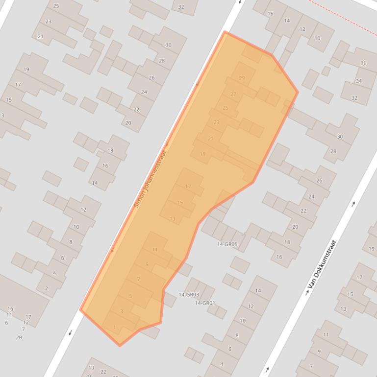 Kaart van postcodegebied 8271TR.