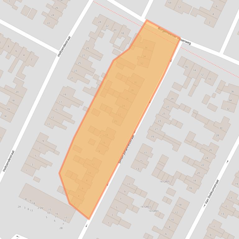 Kaart van postcodegebied 8271TS.