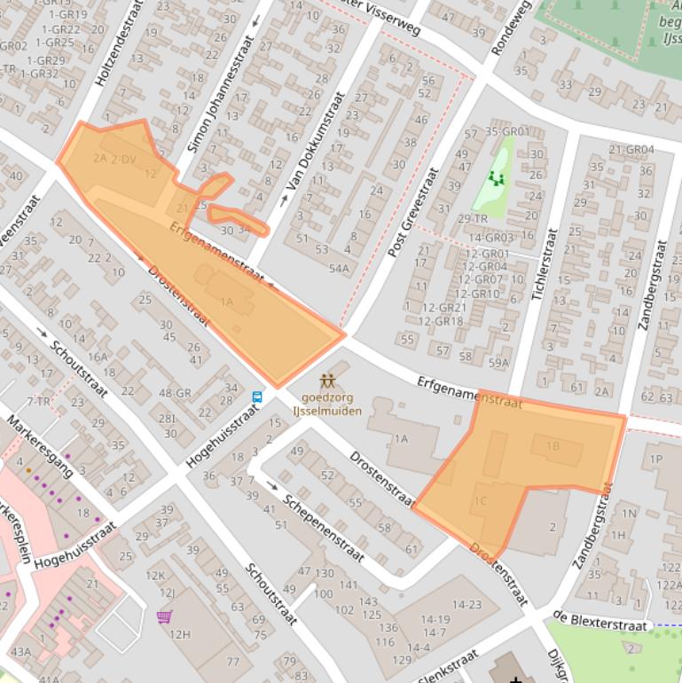 Kaart van postcodegebied 8271TT.