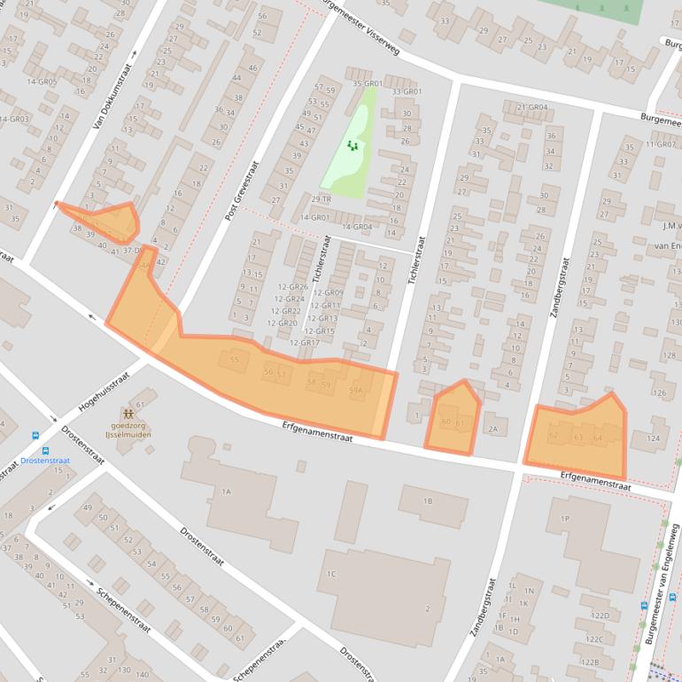 Kaart van postcodegebied 8271TW.