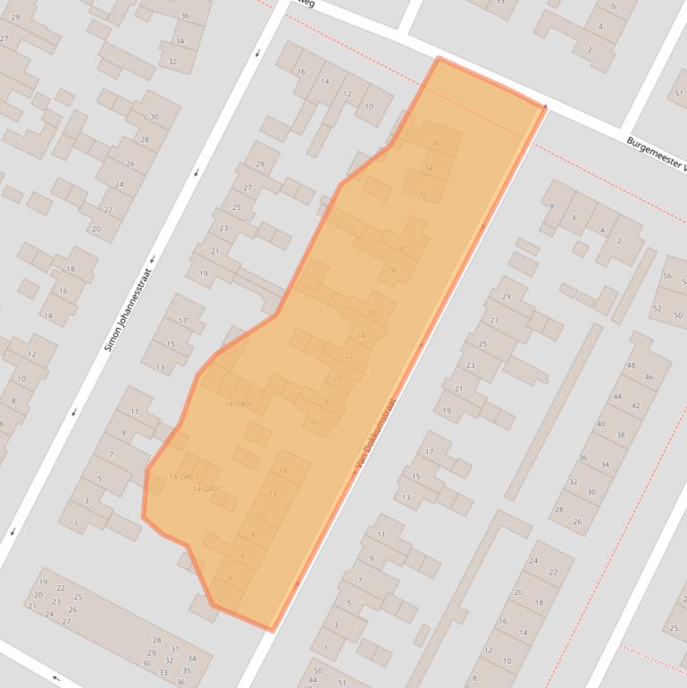 Kaart van postcodegebied 8271TZ.