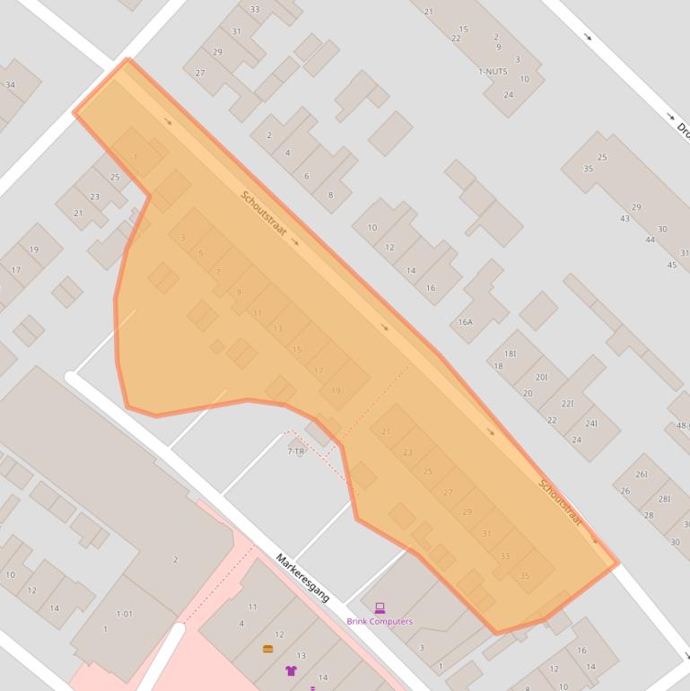 Kaart van postcodegebied 8271VJ.