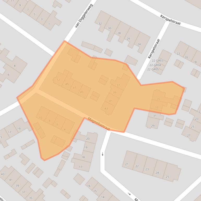 Kaart van postcodegebied 8271VV.