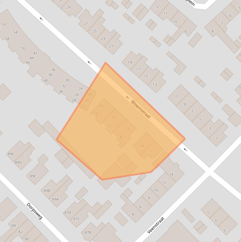 Kaart van postcodegebied 8271VX.