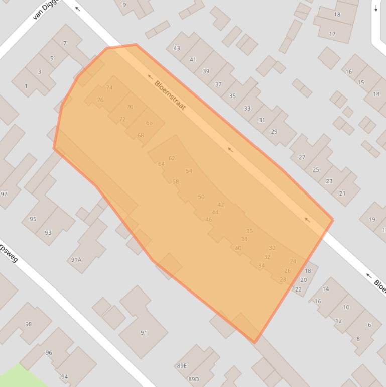 Kaart van postcodegebied 8271VZ.