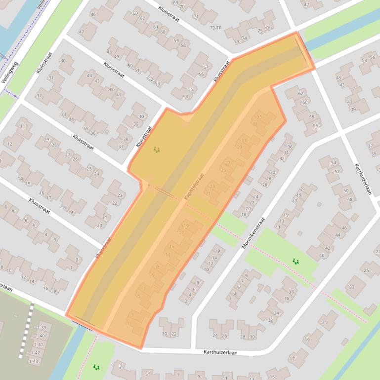 Kaart van postcodegebied 8271XH.