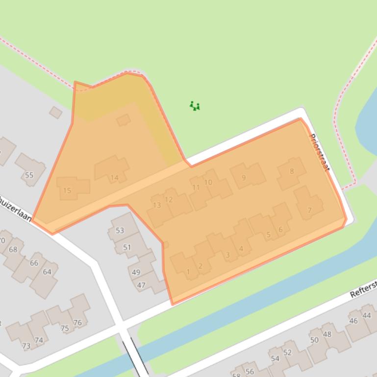 Kaart van postcodegebied 8271XN.