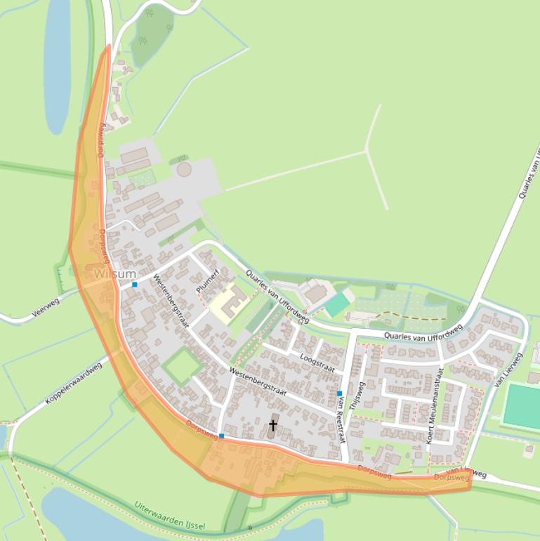 Kaart van postcodegebied 8274AD.