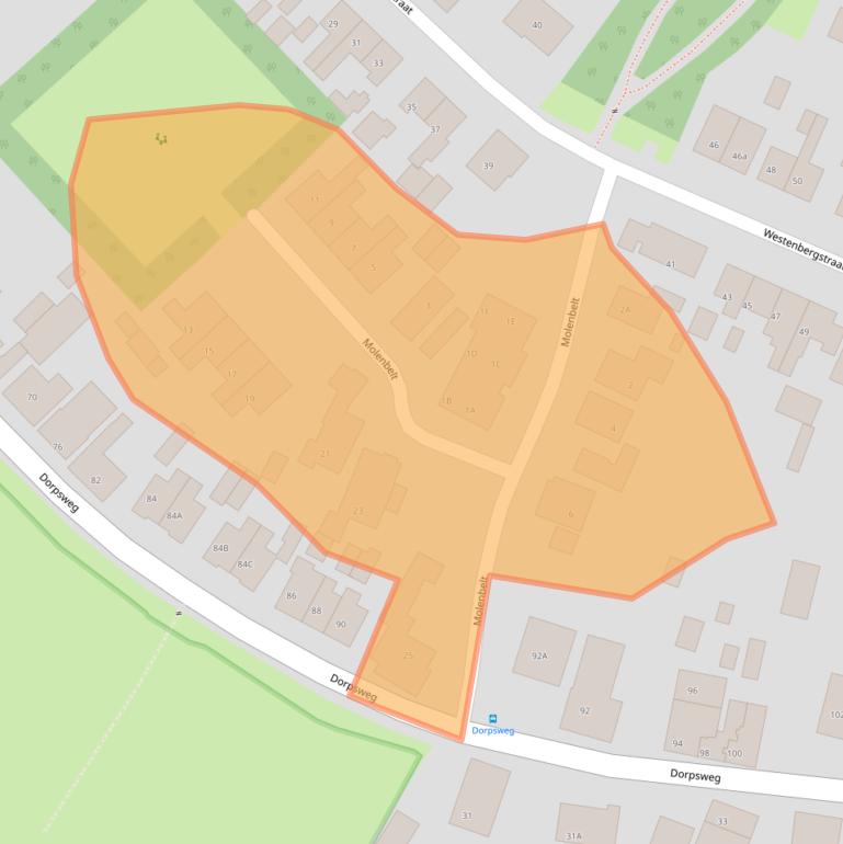 Kaart van postcodegebied 8274AK.