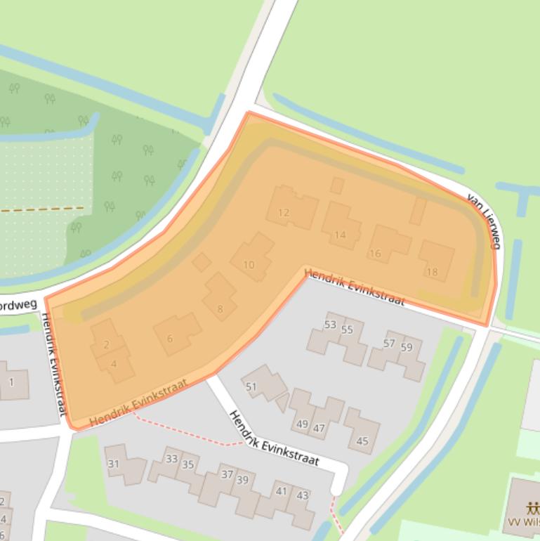 Kaart van postcodegebied 8274AZ.