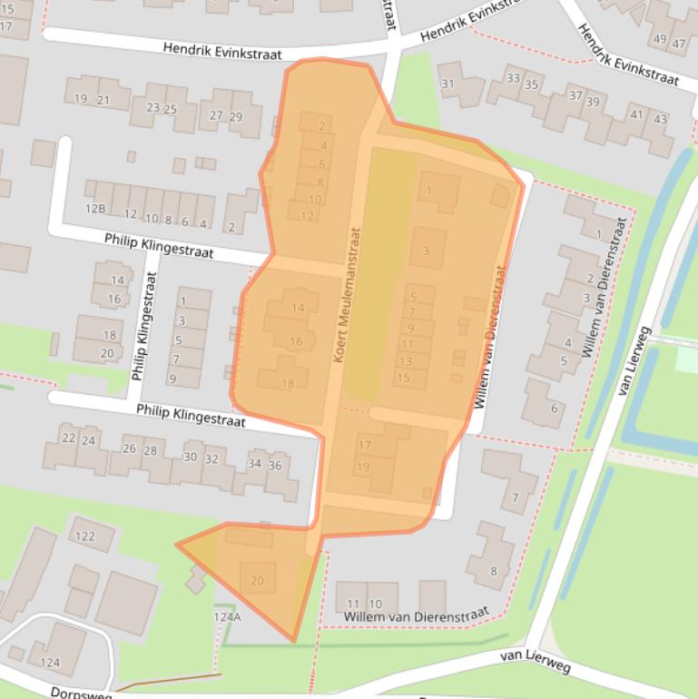 Kaart van postcodegebied 8274BB.