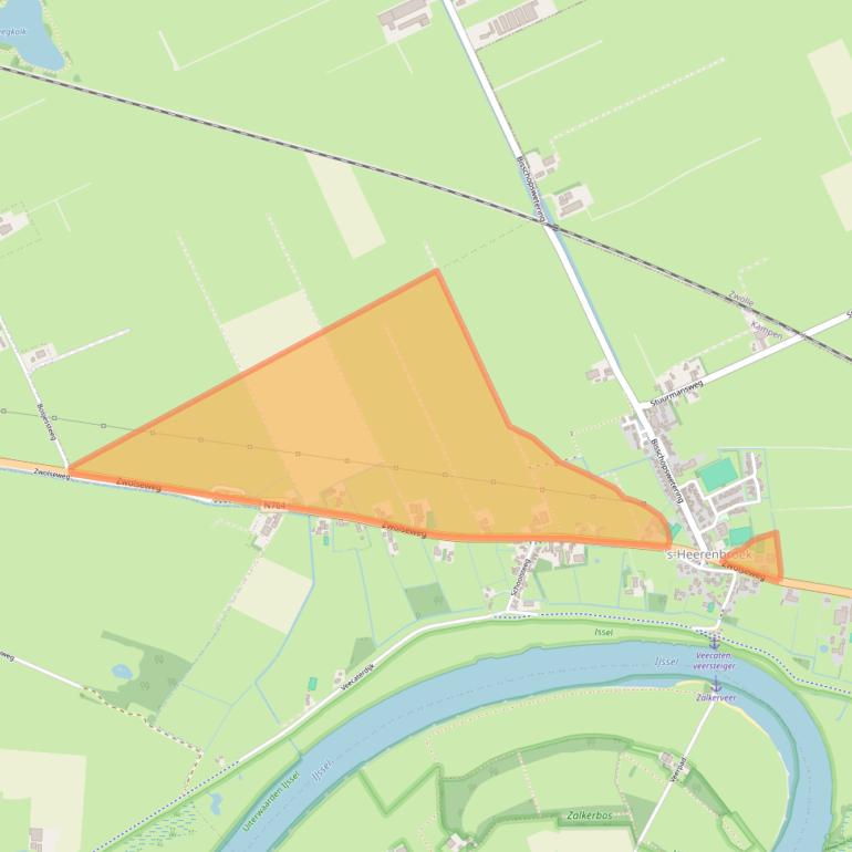 Kaart van postcodegebied 8275AA.