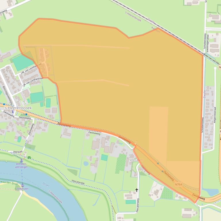 Kaart van postcodegebied 8275AR.