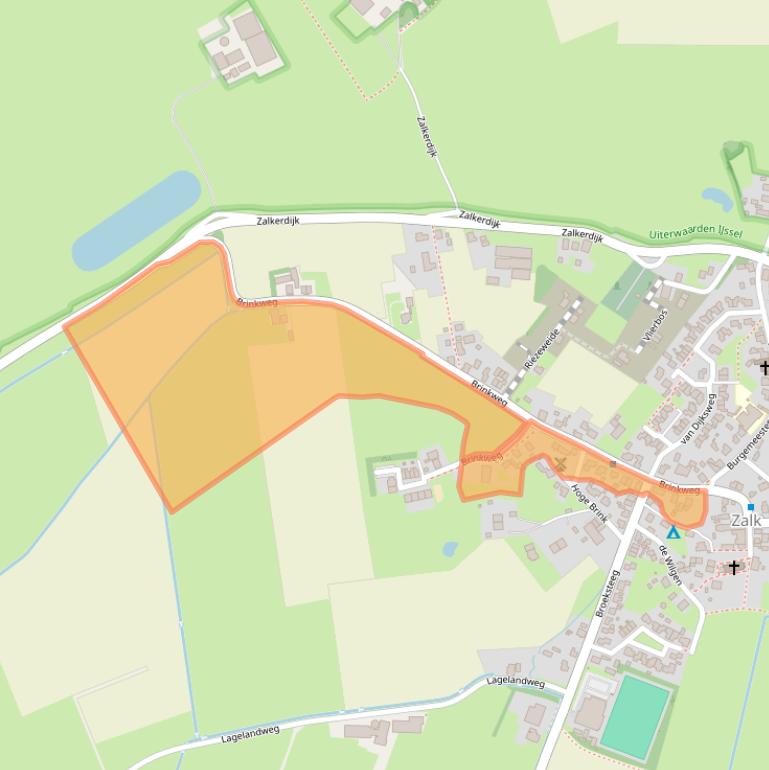 Kaart van postcodegebied 8276AH.