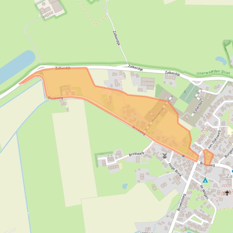 Kaart van postcodegebied 8276AJ.