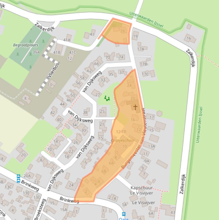 Kaart van postcodegebied 8276AL.