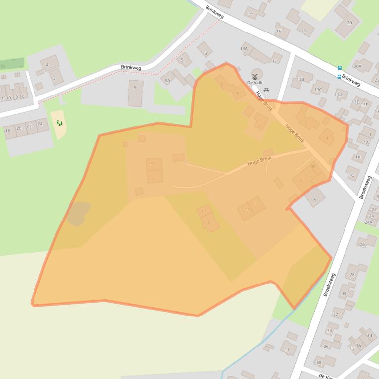 Kaart van postcodegebied 8276AN.
