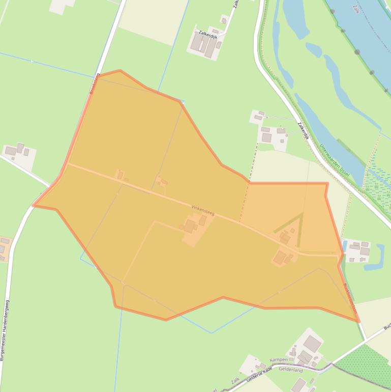 Kaart van postcodegebied 8276AS.