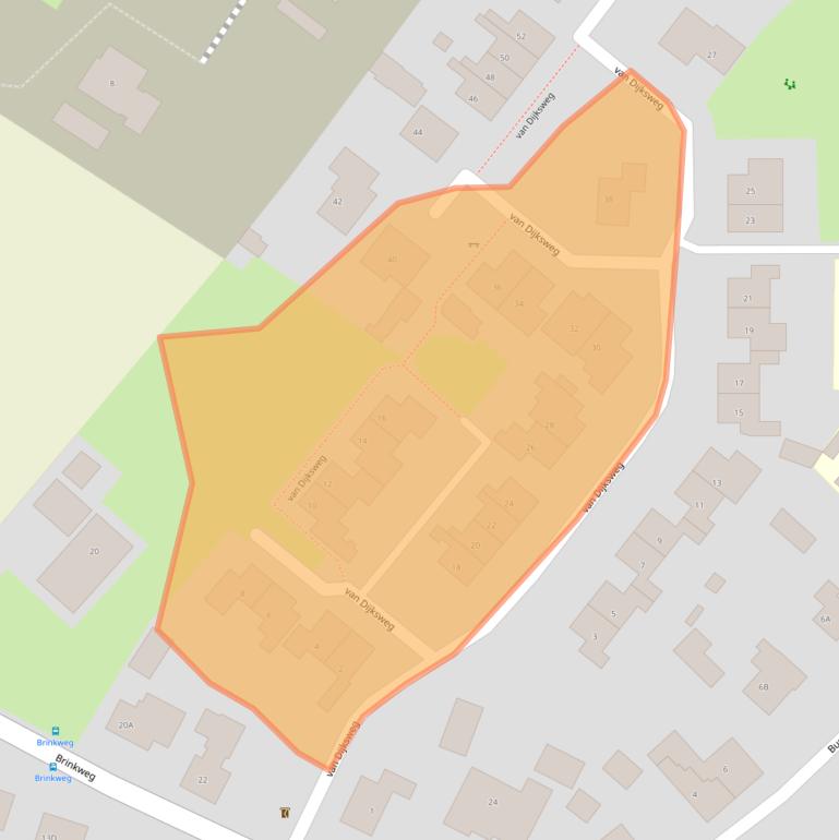 Kaart van postcodegebied 8276BH.