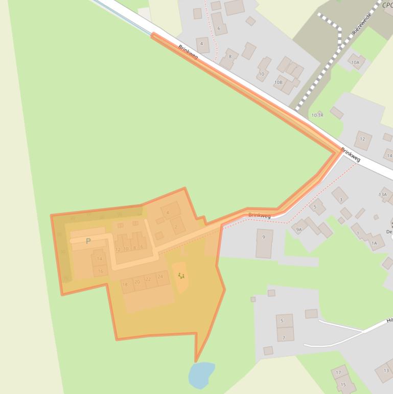 Kaart van postcodegebied 8276BL.