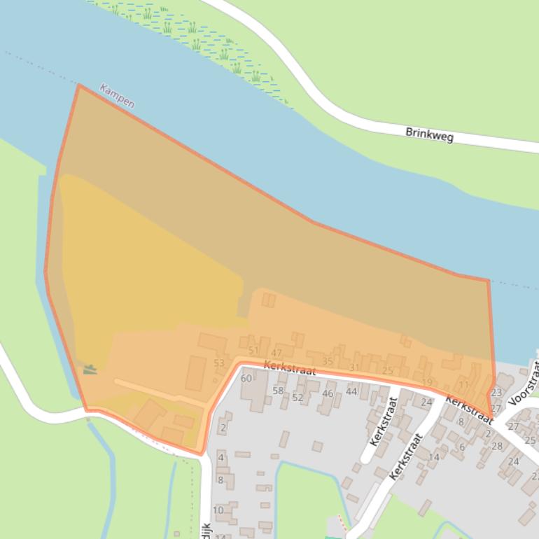 Kaart van postcodegebied 8277AD.