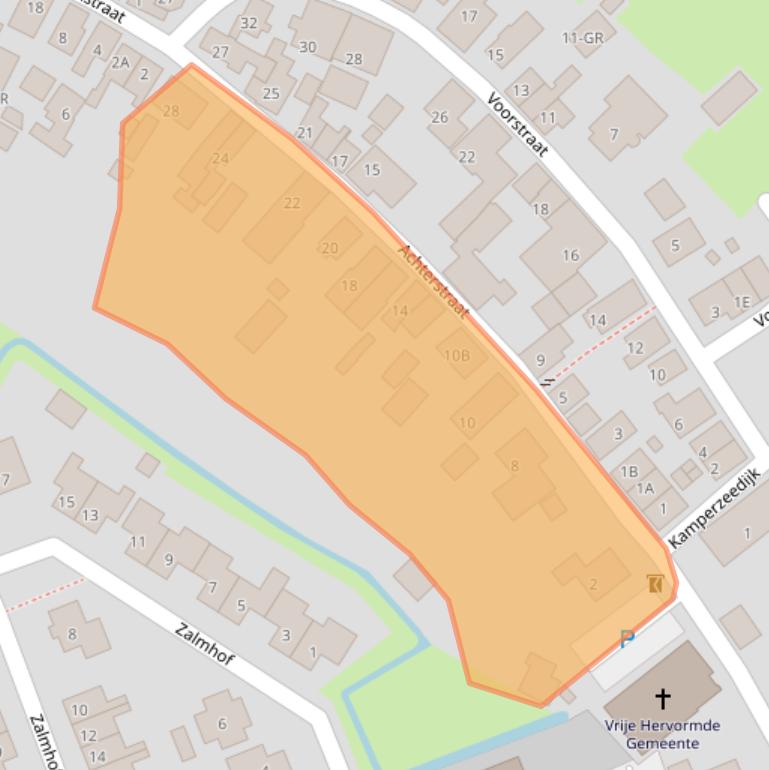 Kaart van postcodegebied 8277AH.