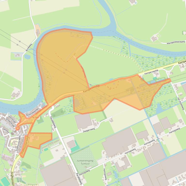 Kaart van postcodegebied 8277AN.