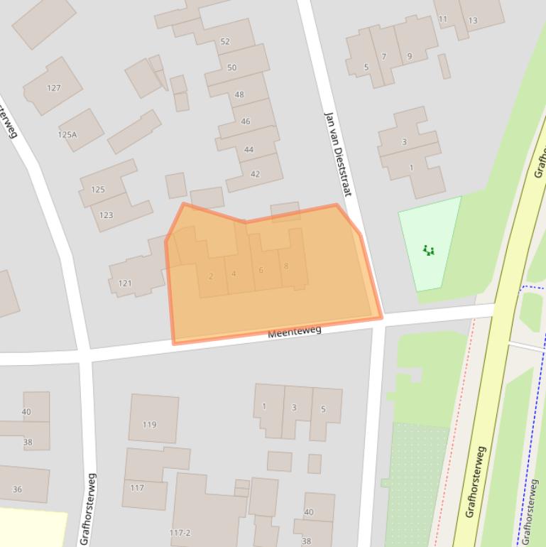 Kaart van postcodegebied 8277AR.