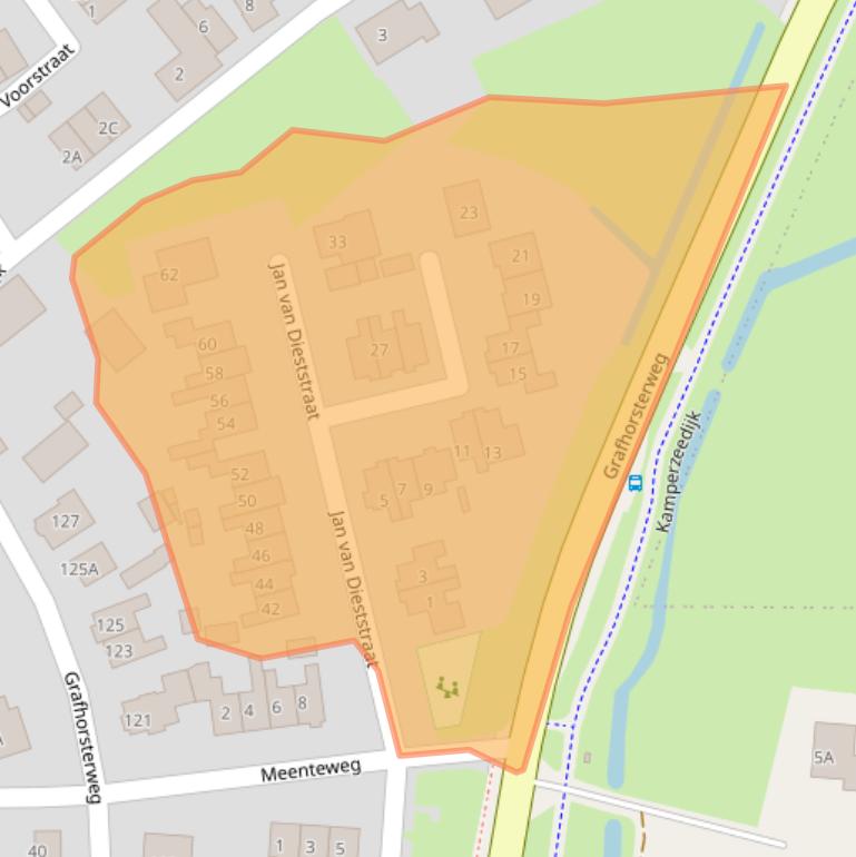 Kaart van postcodegebied 8277AS.