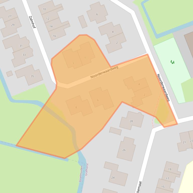 Kaart van postcodegebied 8277AX.