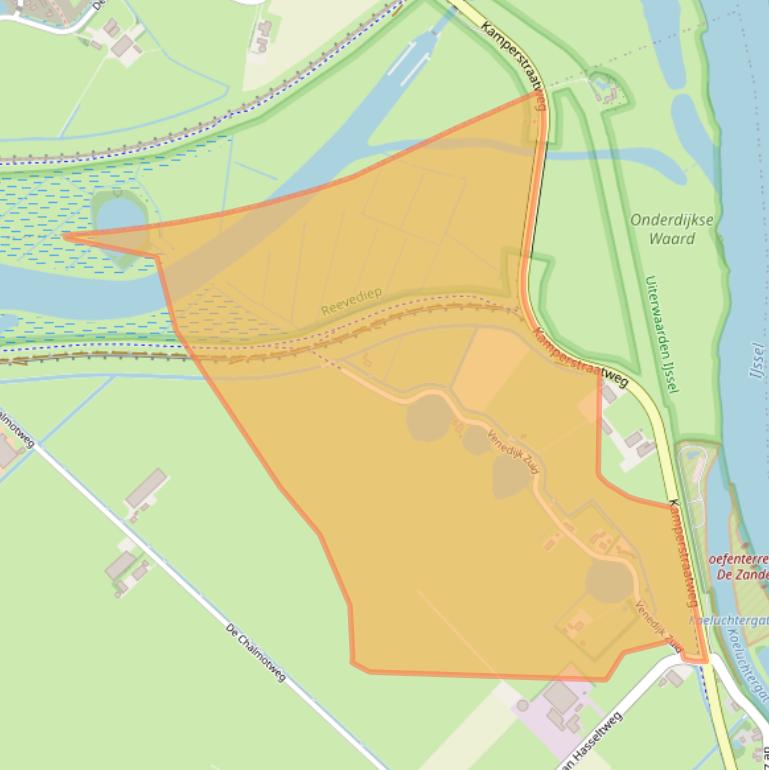 Kaart van postcodegebied 8278AD.