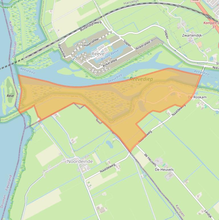 Kaart van postcodegebied 8278AZ.