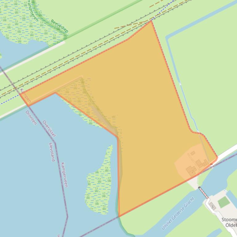 Kaart van postcodegebied 8278BZ.