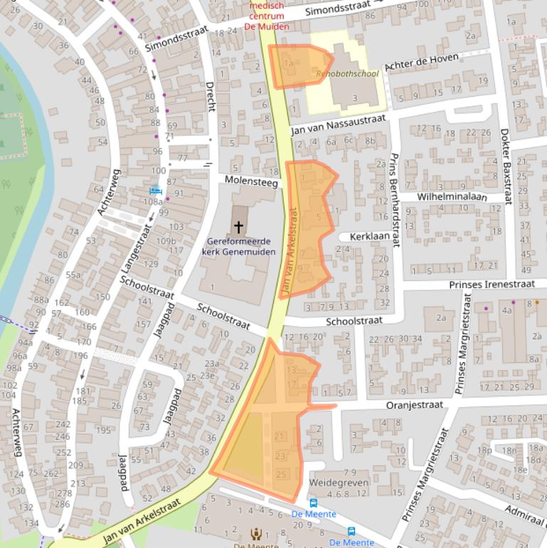 Kaart van postcodegebied 8281AA.