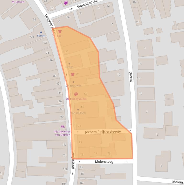 Kaart van postcodegebied 8281AG.