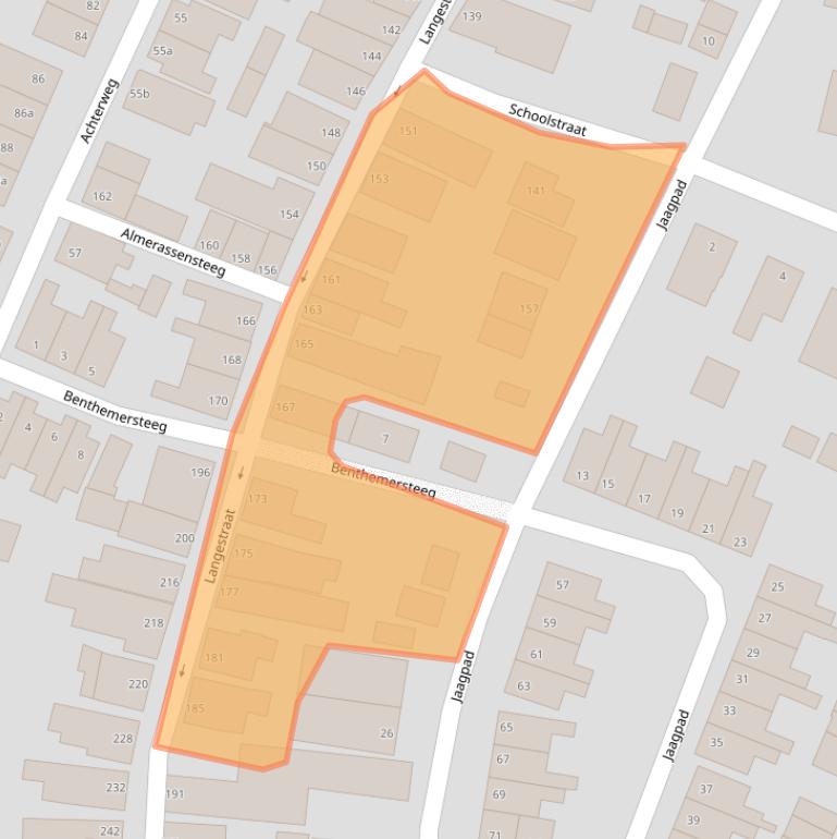 Kaart van postcodegebied 8281AJ.