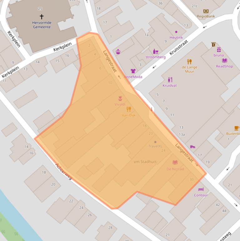 Kaart van postcodegebied 8281AL.