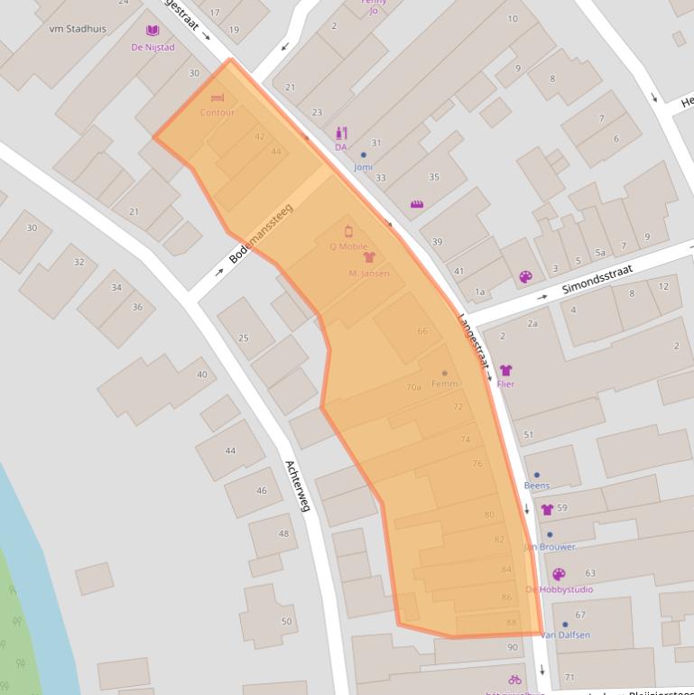 Kaart van postcodegebied 8281AM.