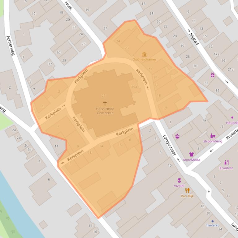 Kaart van postcodegebied 8281AZ.