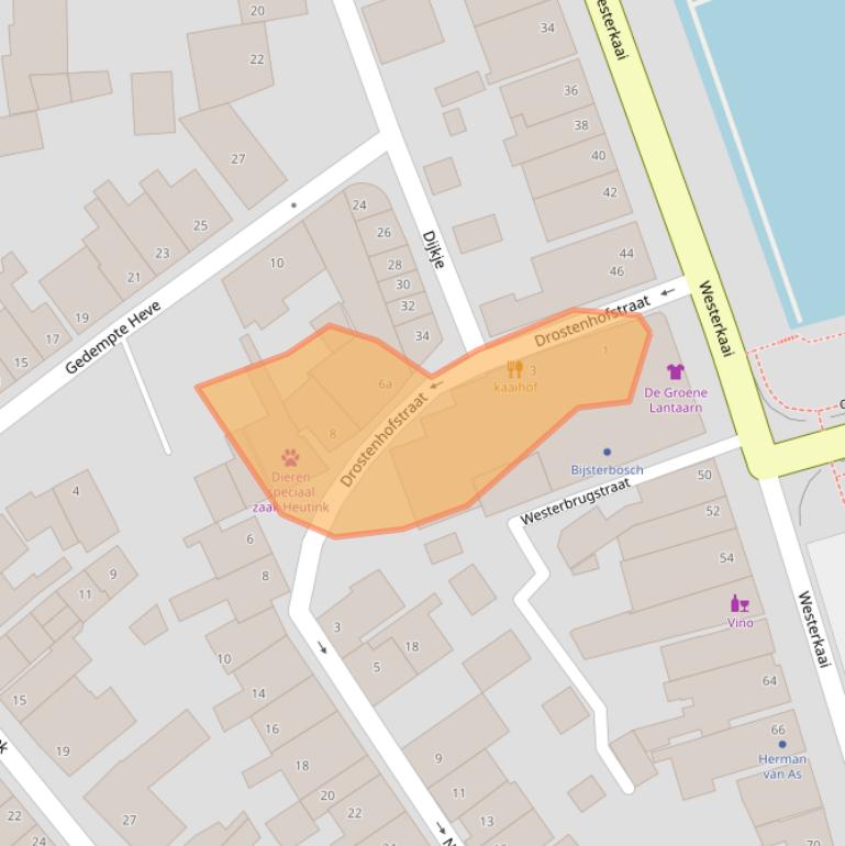 Kaart van postcodegebied 8281BC.