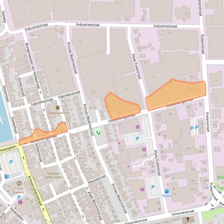 Kaart van postcodegebied 8281BT.