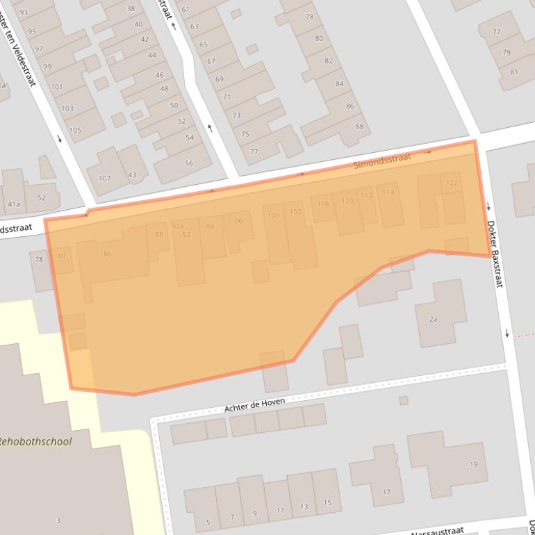 Kaart van postcodegebied 8281CH.