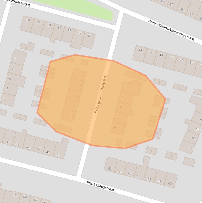 Kaart van postcodegebied 8281CW.