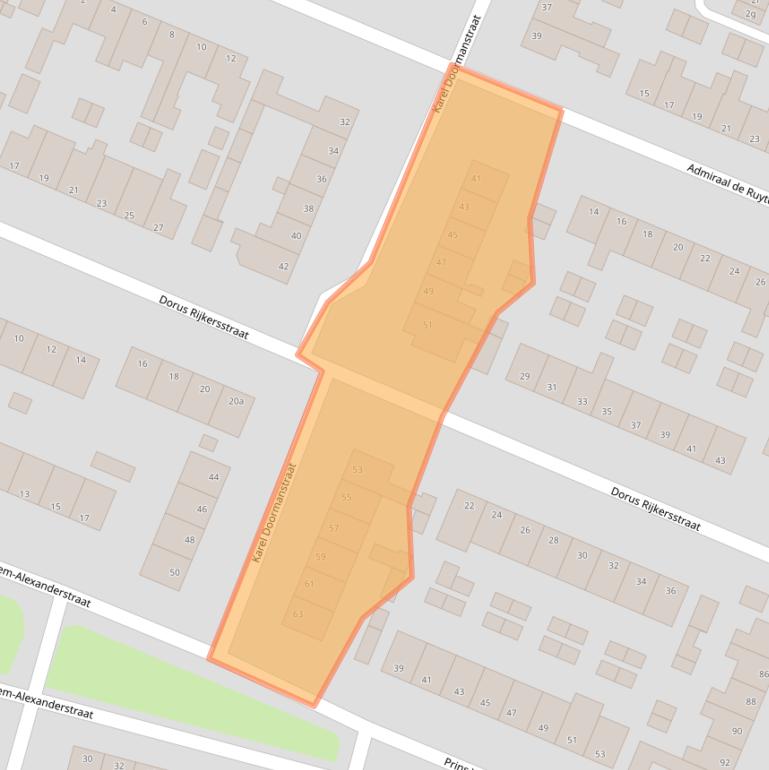 Kaart van postcodegebied 8281DK.