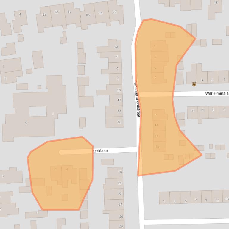 Kaart van postcodegebied 8281EG.