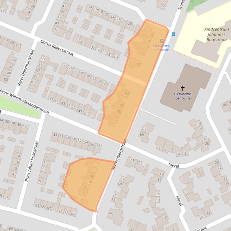 Kaart van postcodegebied 8281EN.