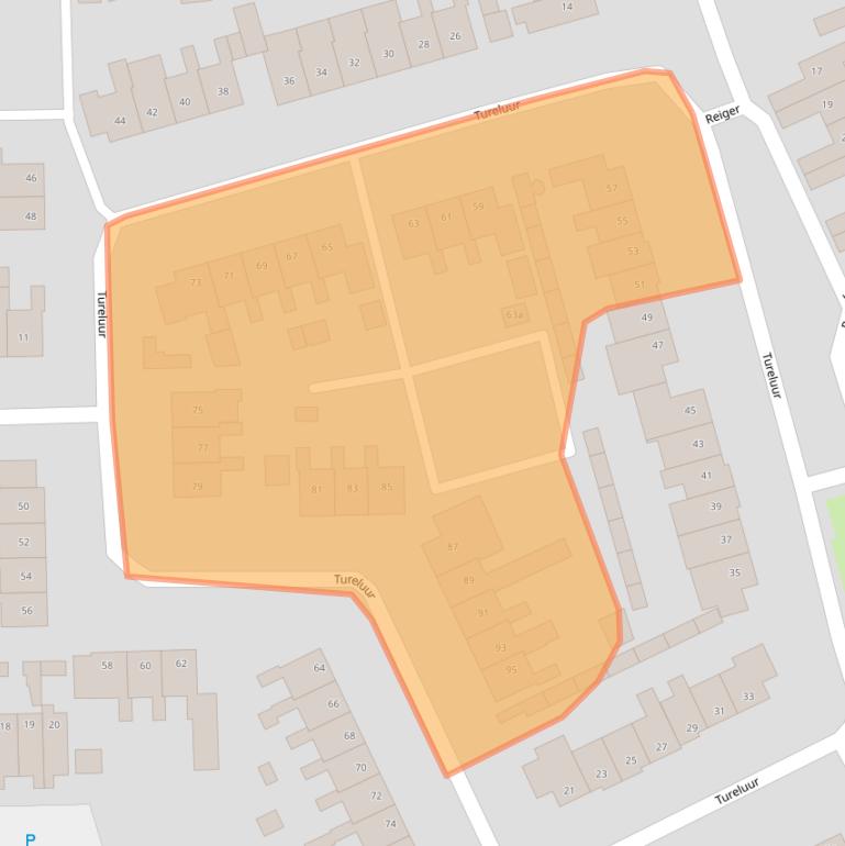 Kaart van postcodegebied 8281EW.