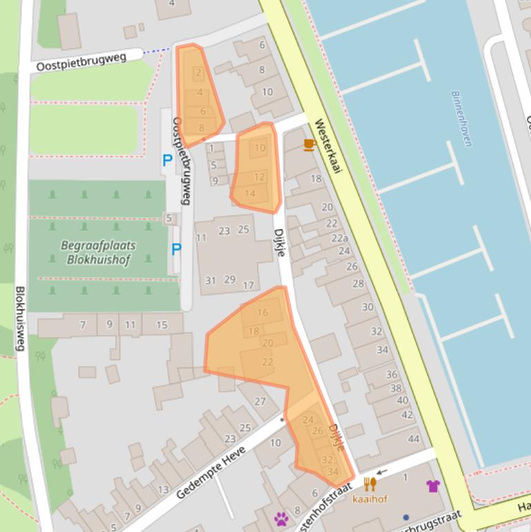 Kaart van postcodegebied 8281GA.