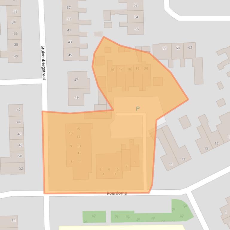 Kaart van postcodegebied 8281GB.