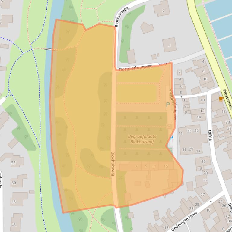 Kaart van postcodegebied 8281GC.